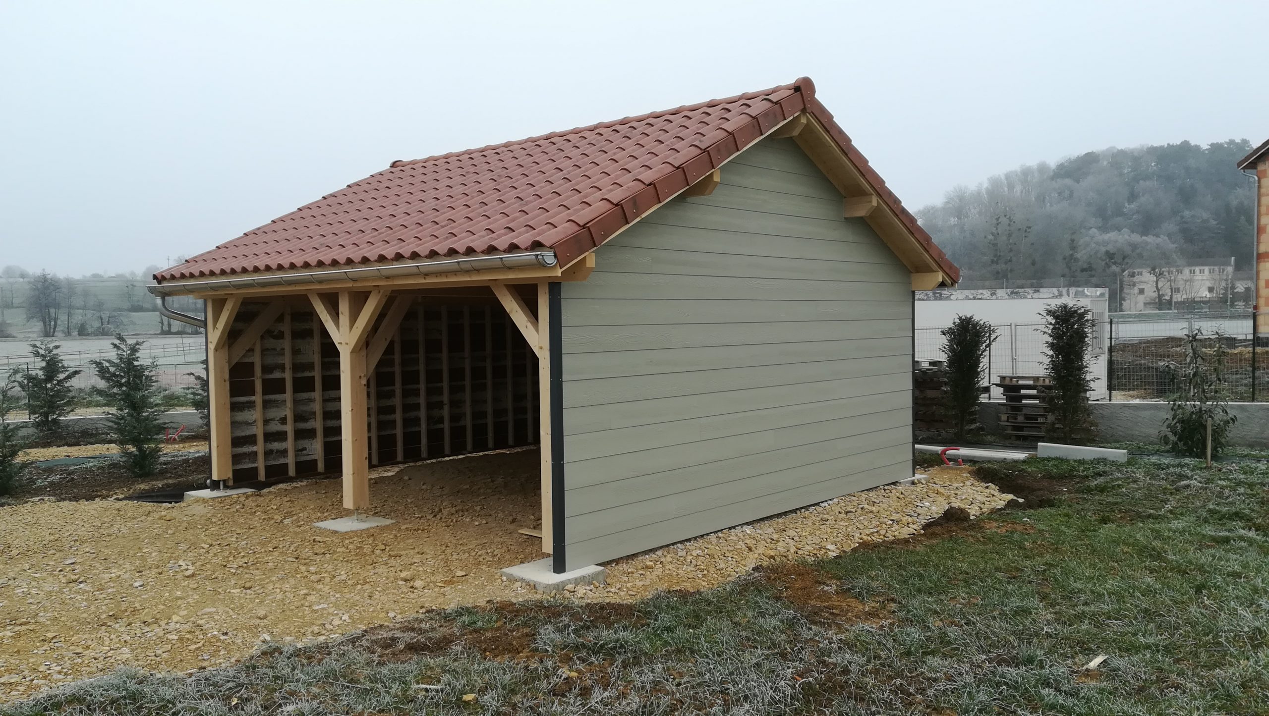 Auvents, Garages, Abris De Jardin, Bûchers Et Bardage De ... avec Haute Savoie Abri Bois