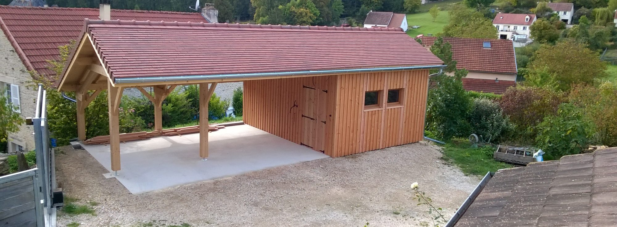 Auvents, Garages, Abris De Jardin, Bûchers Et Bardage De ... dedans Haute Savoie Abri De Jardin En Bois