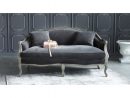 Banquette 2/3 Places En Velours Anthracite | Maisons Du ... concernant Banquette Antoinette