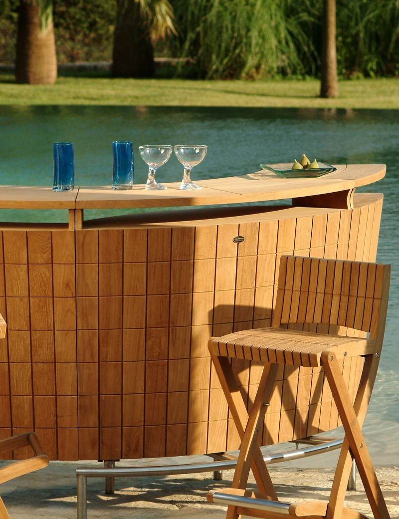 Bar De Jardin En Teck Massif - Vente Privée Mobilier En Bois ... tout Vente Privee Salon De Jardin