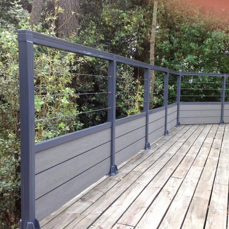Barriere Terrasse Pas Cher Avec Garde Corps Terrasse Bois ... tout Idée Garde-Corps Extérieur Pas Cher