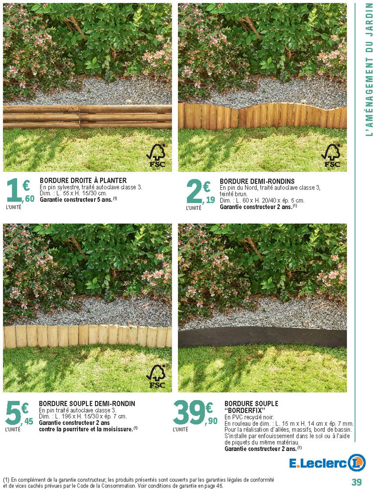 Bordure De Jardin Pvc - Bordures Béton - L'entrepôt Du ... serapportantà Bordure Ecoplast Pvc