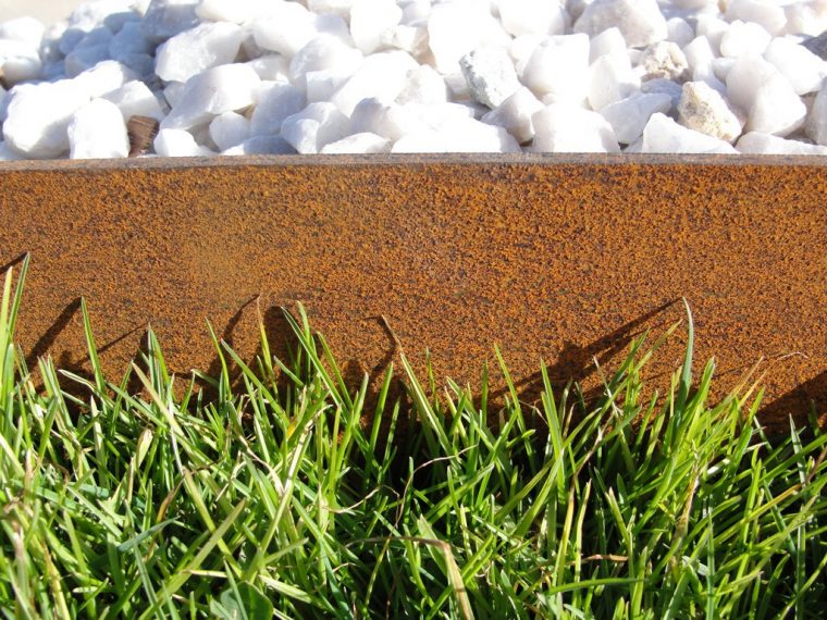 Bordure En Acier Corten tout Bordure Acier Corten Castorama