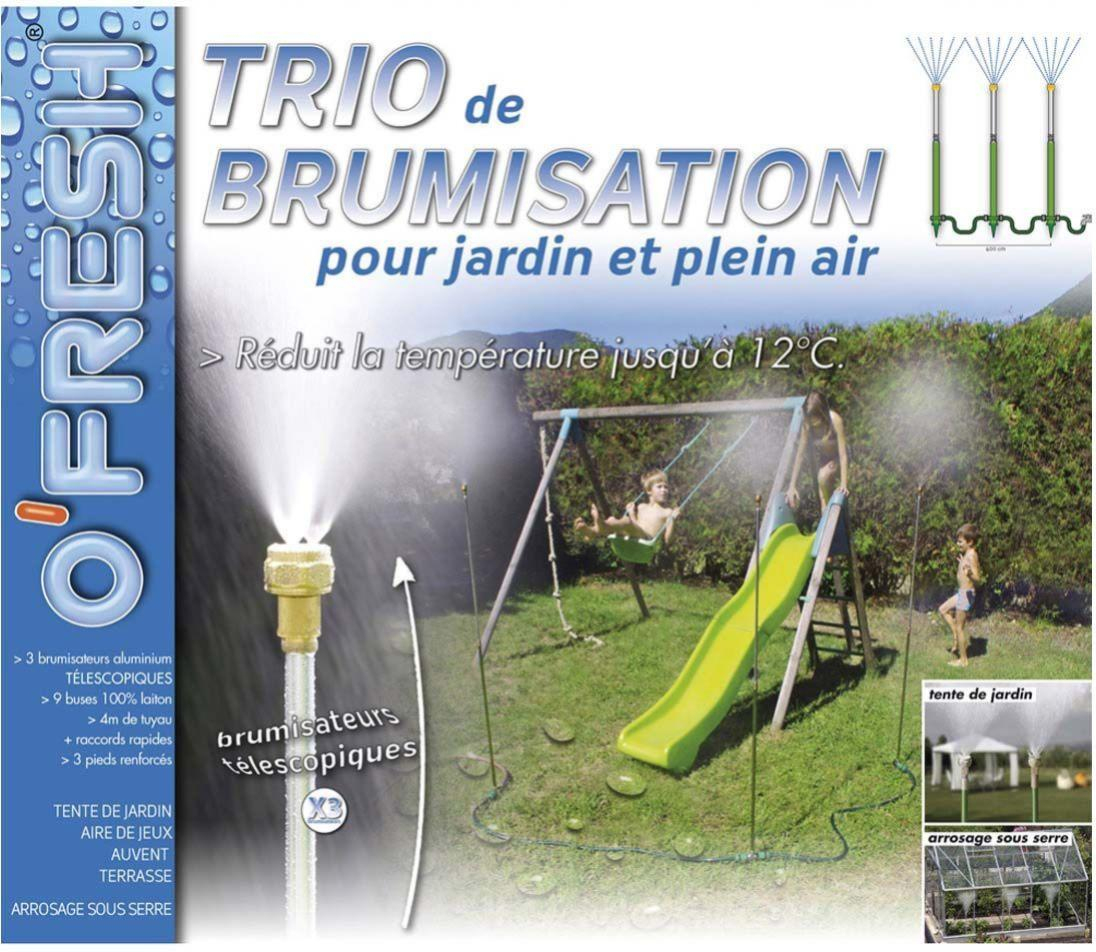 Brumisateur De Jardin Sur Pied Trio 4 Mètres O'fresh | Leroy ... encequiconcerne Brumisateur Jardin Leroy Merlin