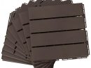 Caillebotis - Dalles Terrasse - Lot De 9 - Emboîtables, Installation Très  Simple - Petits Carreaux Composite Plastique Imitation Bois Chocolat intérieur Caillebotis Pas Cher Gifi