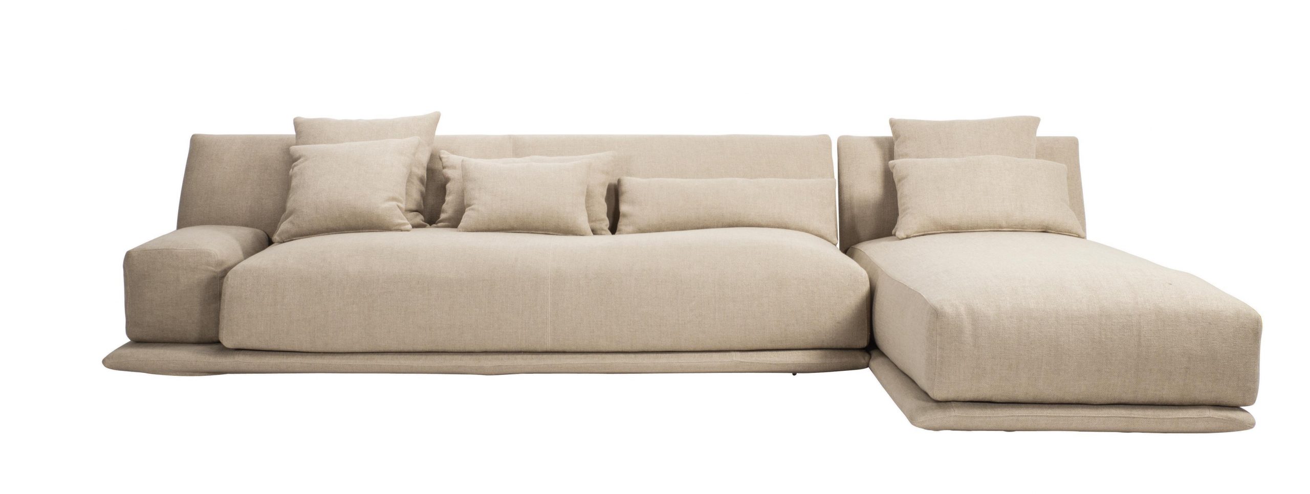 Canapé Beige Line (7224525) By Now's Home In &gt;3 Seaters Sofas tout Canapé Demi Lune But