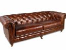 Canapé Chesterfield Cuir, Canapé Cuir Vintage Capitonné pour Canape Chesterfield En Cuir