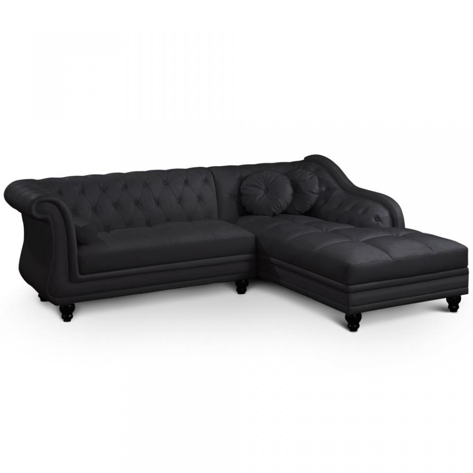 Canapé D'angle Chesterfield Brenton 100% Cuir De Buffle ... concernant Canap D'angle Chesterfield Brenton