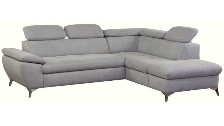 Canapé D'angle Convertible Droit 4 Places En Tissu Ally ... à Canapé Ally Conforama