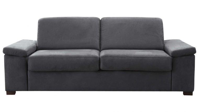 Canapé Droit Convertible 2,5 Places En Tissu Divalit Coloris ... tout Canape Divalit
