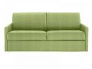 Canapé Lit 3 Places Sun Convertible Rapido 140Cm Microfibre Vert Anis  Matelas Épaisseur 16Cm serapportantà Canap Sur Mesure Vert Anis