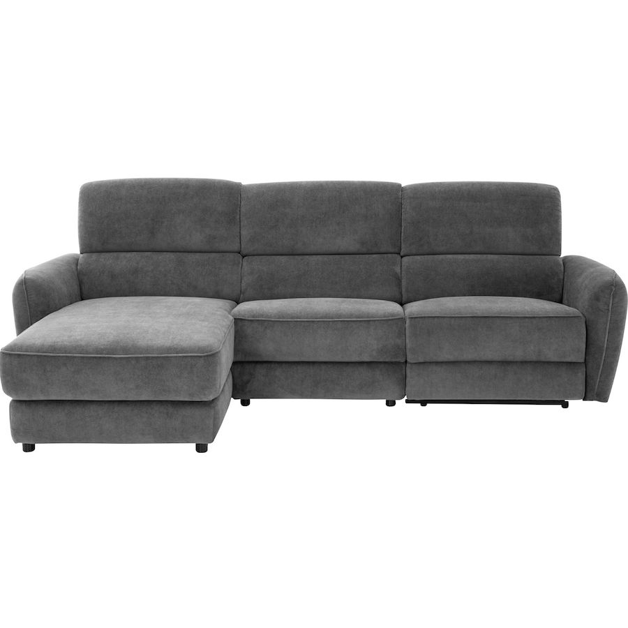 Canapé Relax Alina Tissu Gris L 268 P 153 H 98 Cm| Livique intérieur Alin A Canap