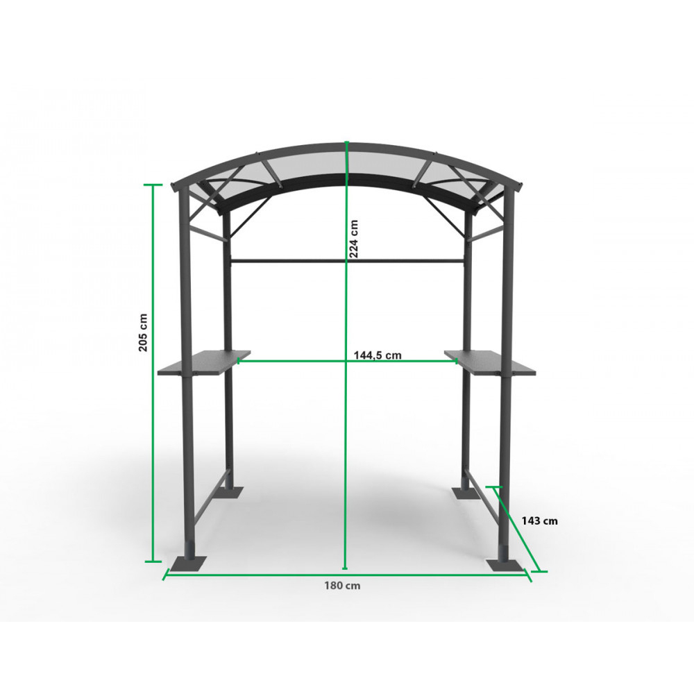 Carport - Abri Pour Barbecue - Cour Et Jardin dedans Abri Pour Barbecue