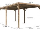 Carport En Bois, Autoclave, 5X3M, Abri Rangement Voiture, Auvent, Achat destiné Carport Pas Cher