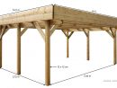 Carport En Bois, Autoclave, 6X5M, Rangement 2 Voitures, Pas Cher, Achat serapportantà Carport Pas Cher