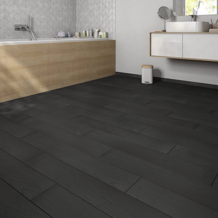 Carrelage Sol Et Mur Intenso Bois Noir Colorata L.15 X L.90 Cm Grand Desir  - Sup encequiconcerne Carrelage Colorata Noir