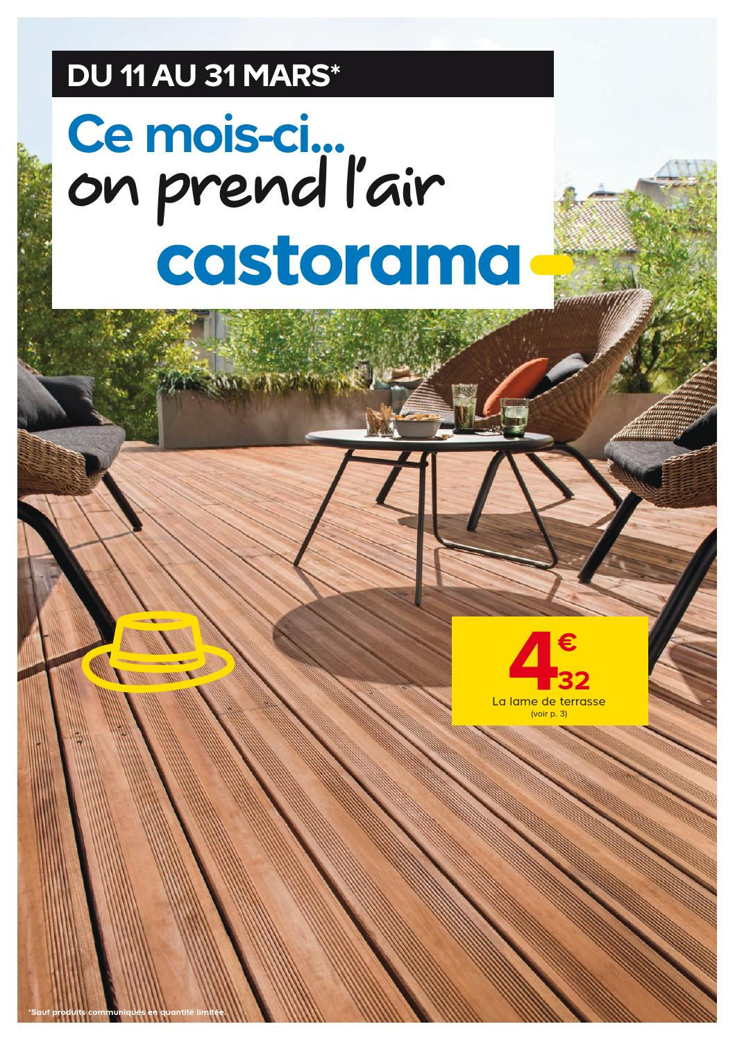 Castorama Catalogue 11 31Mars2015 By Promocatalogues - Issuu destiné Plot Reglable Terrasse Castorama