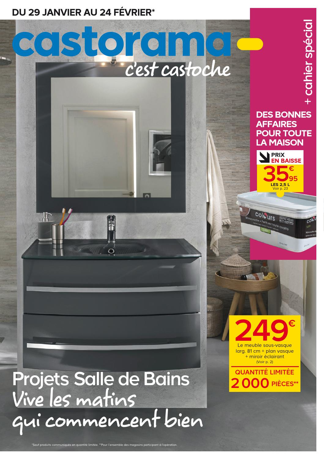 Castorama Catalogue 29Janvier 24Fevrier2014 By ... pour Carrelage Blanc Mat 30X60 Castorama