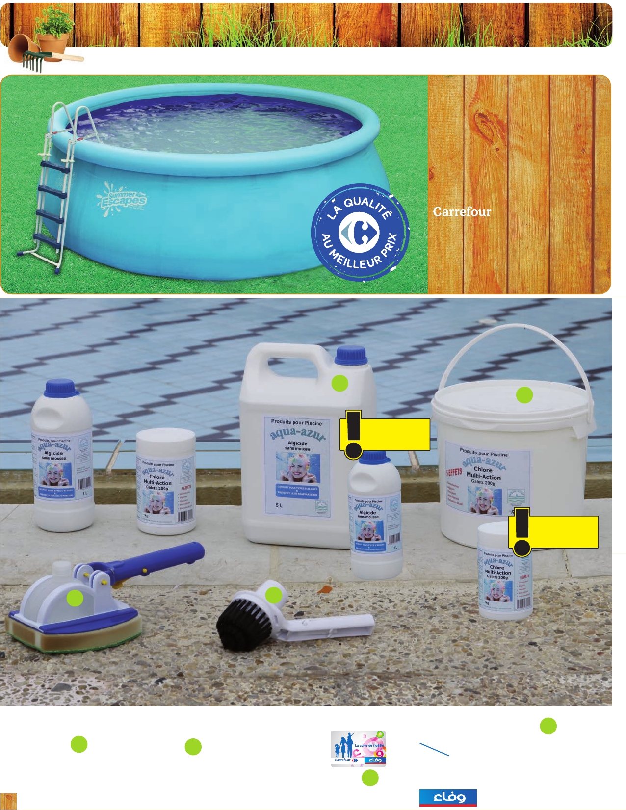 Catalogue Carrefour Le Bonheur À L'extérieur serapportantà Dalle Mousse Piscine Carrefour