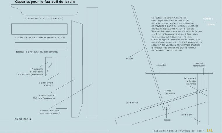 Comment Construire Un Fauteuil De Jardin Avec Du Bois De Récup' tout Plan Fauteuil De Jardin En Bois