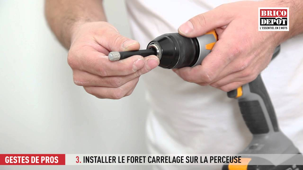 Comment Évider Un Carrelage À La Disqueuse ? à Trepan Carrelage Brico Depot