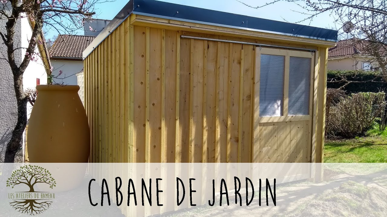 Construction D'une Cabane De Jardin destiné Plan Abris De Jardin Bois Gratuit