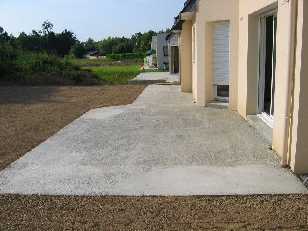 Couler Une Dalle Terrasse Béton | Dalle Beton Terrasse ... tout Idée Terrasse Béton