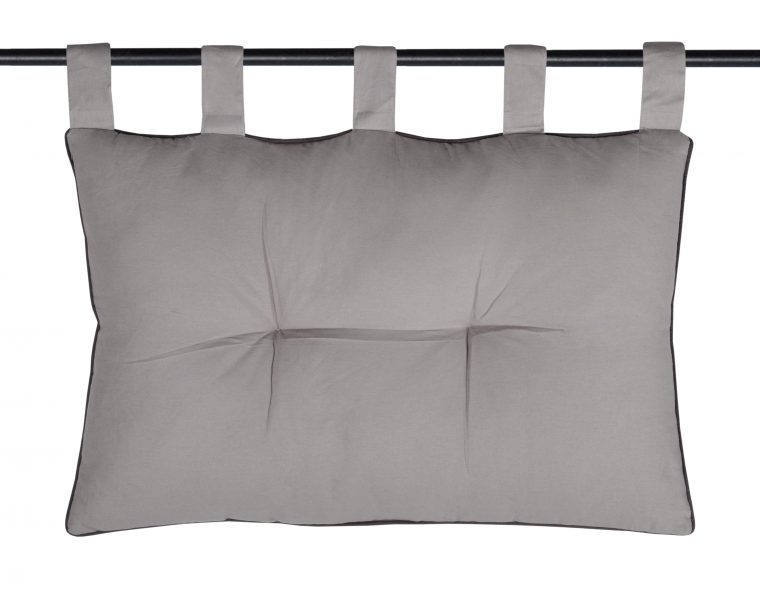 Coussin Duo Tête De Lit Coton, Souris &amp; Gris L.70 X H.45 Cm serapportantà Coussin Tête De Lit Leroy Merlin