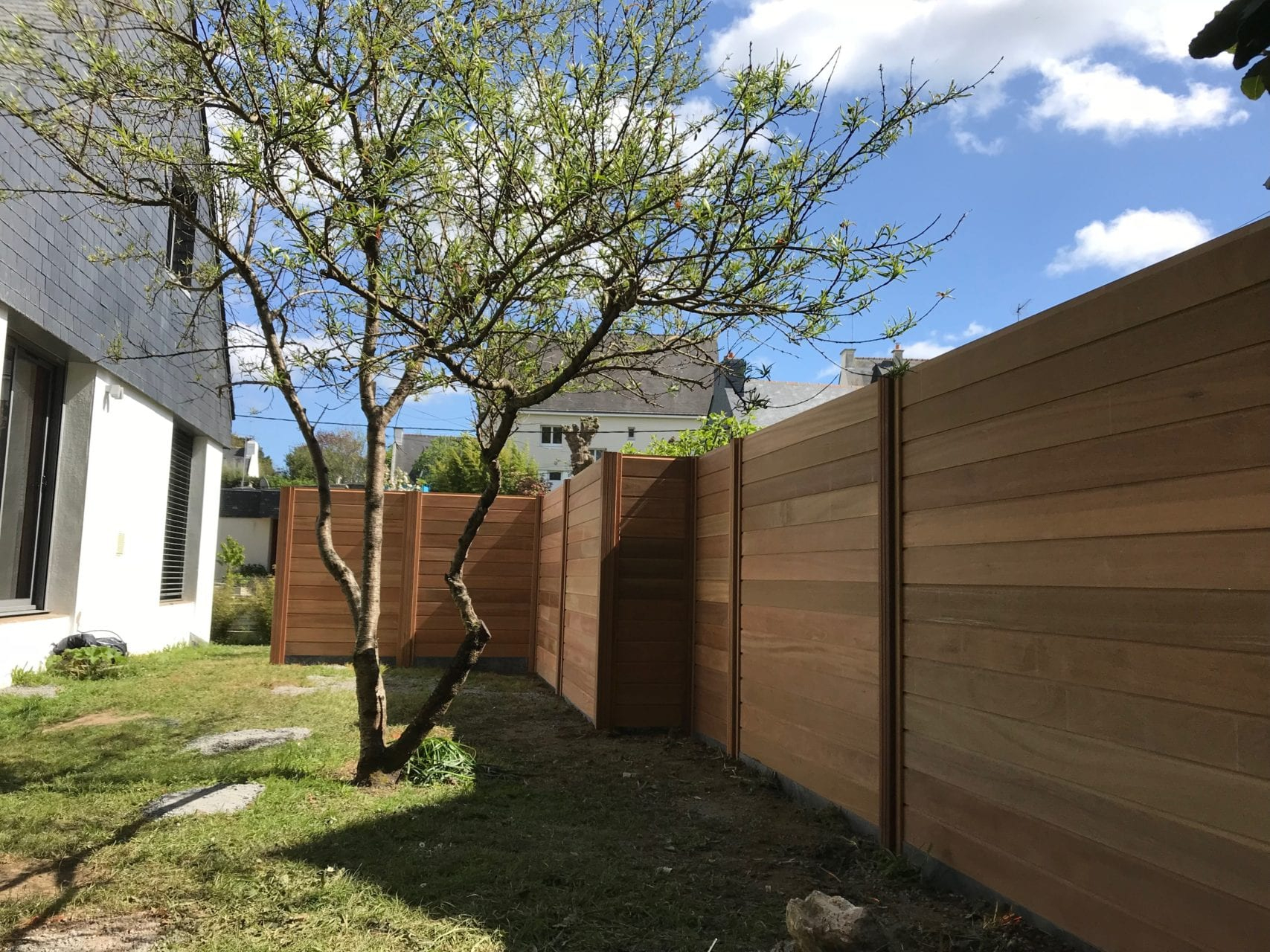 Création Clôtures Jardin - Paysagiste Vannes concernant Cloture Jardin Bois