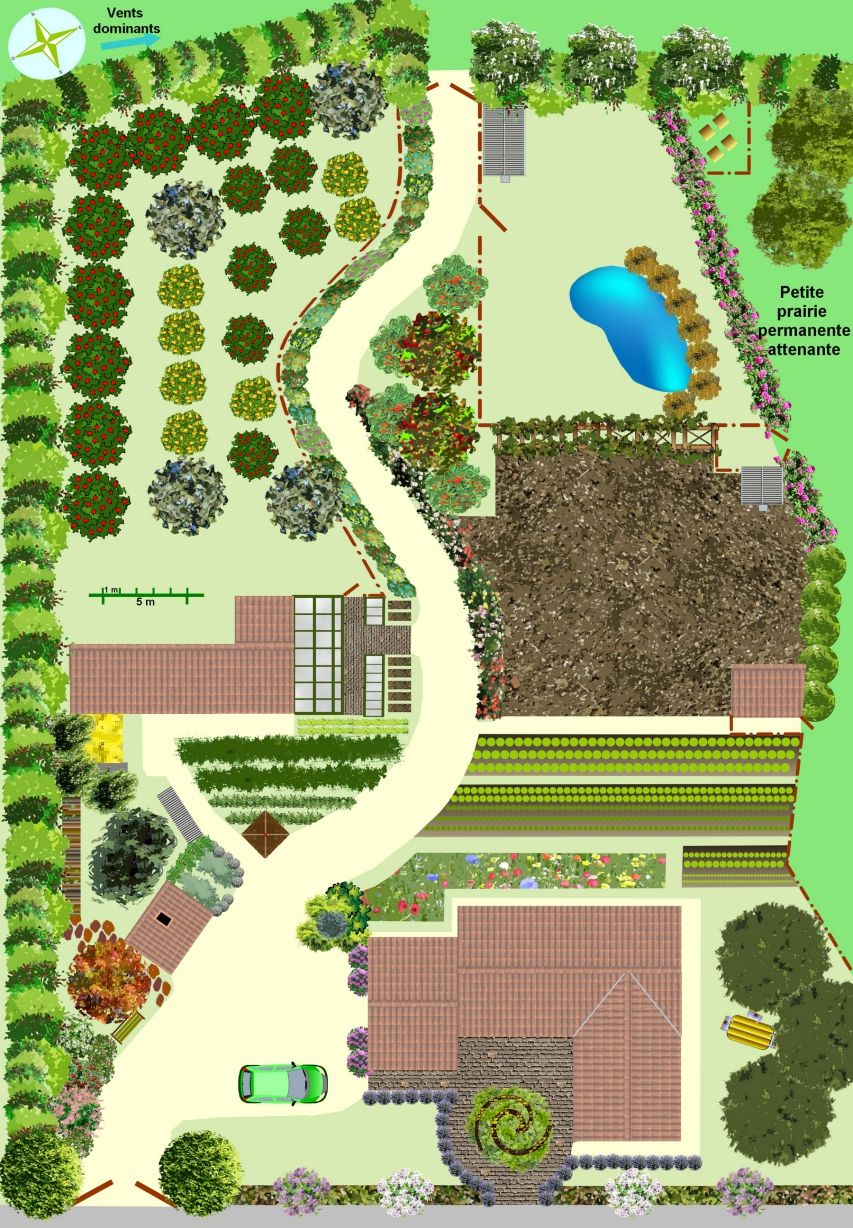Créer Un Jardin En Permaculture - Plan. … | Jardin ... serapportantà Exemple Plan Potager Permaculture