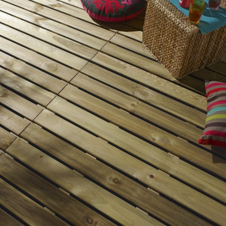 Dalle Bois Pin, L.100 X L.100 Cm X Ep.28 Mm avec Dalle Terrasse Bois Pas Cher