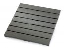 Dalle De Terrasse En Bois Composite 50 X 50 X 2,4 Cm Gris Anthracite tout Dalle Terrasse Composite