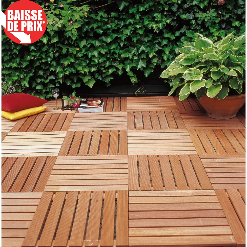 Dalle Exotique 50X50X2.4 Cm dedans Terrasse A Derouler