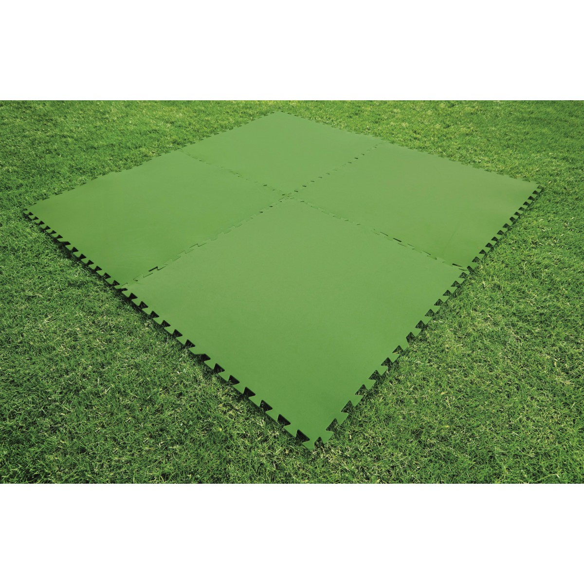 Dalles Emboîtables Protection Piscine Hors Sol Et Spa Bestway - Dimensions  81 X 81 Cm - Vendu Par 8 pour Dalle Sol Piscine