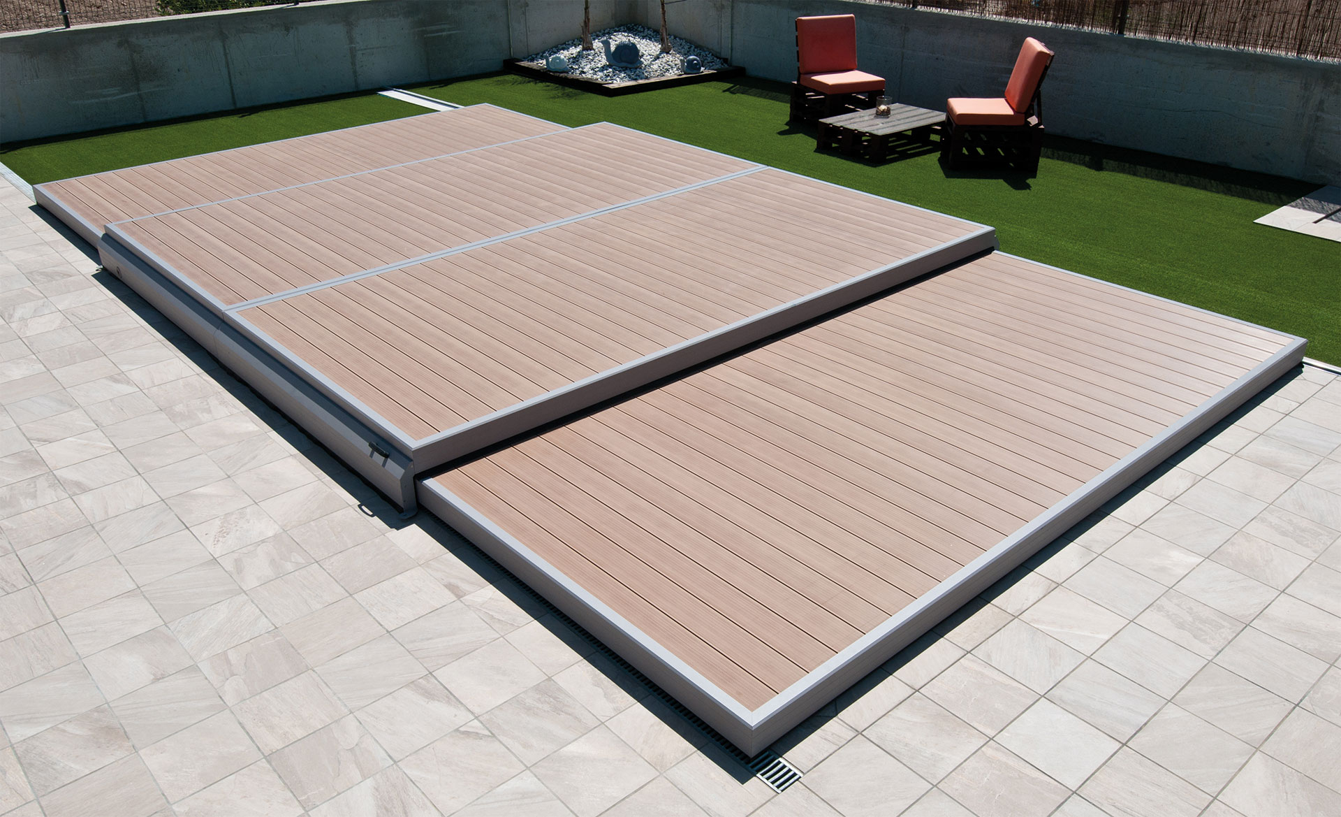 Deckwell Terrasse Kit Abri De Piscine pour Kit De Terrasse En Bois