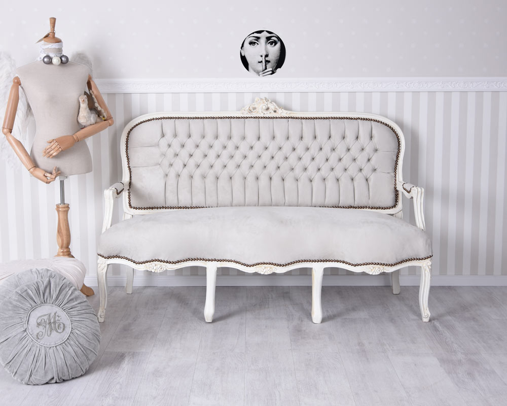 Détails Sur Samtsofa Canapé Rokoko Antique Baroque Banc Banquette  Capitonnée Sofabank pour Banquette Antoinette