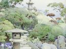 Ella Du Cane Watercolor, Japanese Garden Iris Painting ... destiné Aquarelle Jardin Japonais
