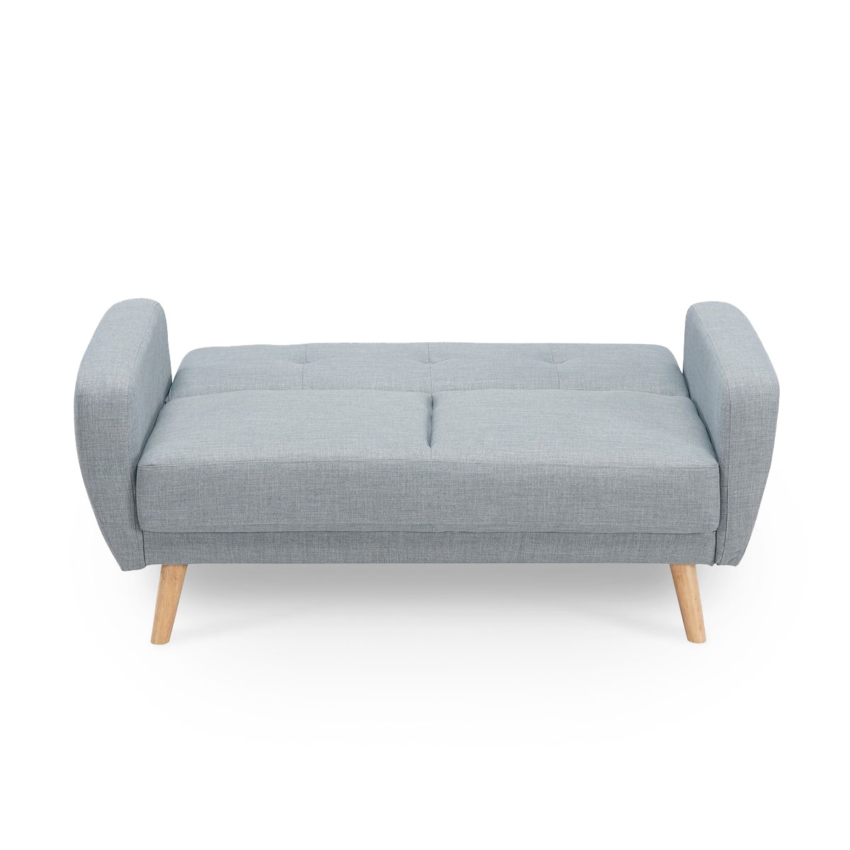 Ensemble Canapé Convertible Gris Scandinave 3+2+Pouf Silo concernant Canapé 2 Places Convertible Scandinave Gris Silo