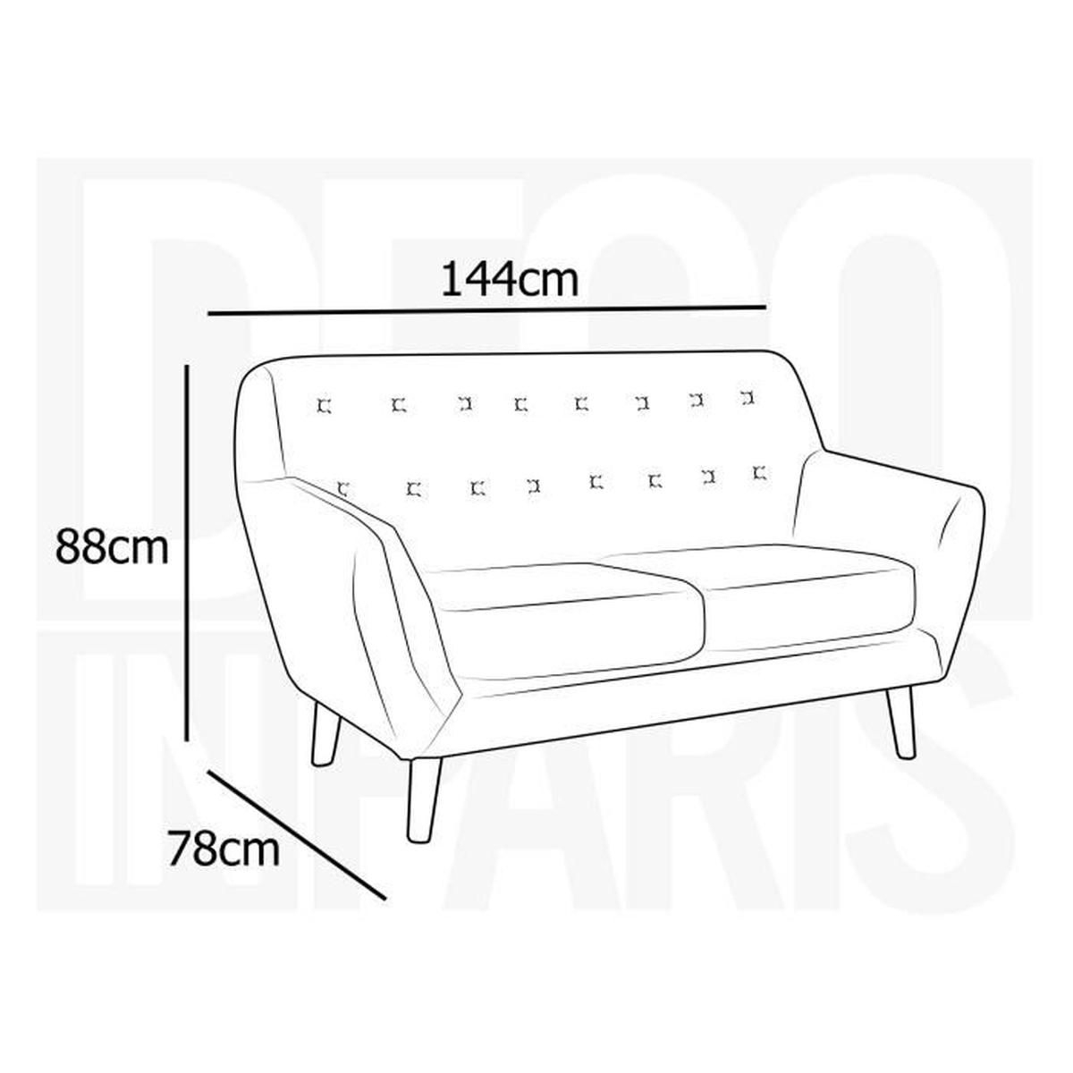 Ensemble Canapé Scandinave 3+2 Places Tissu Jaune Viky tout Ensemble Canapé Scandinave 3+2 Places Tissu Gris Viky