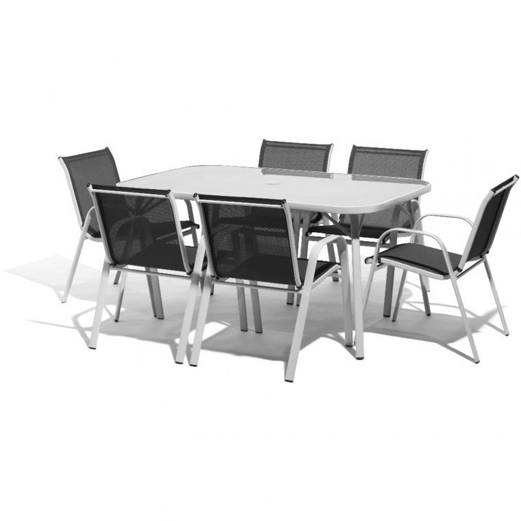 Ensemble Repas Oslow Gris 6 Personnes encequiconcerne Ensemble Repas Oslow Gifi