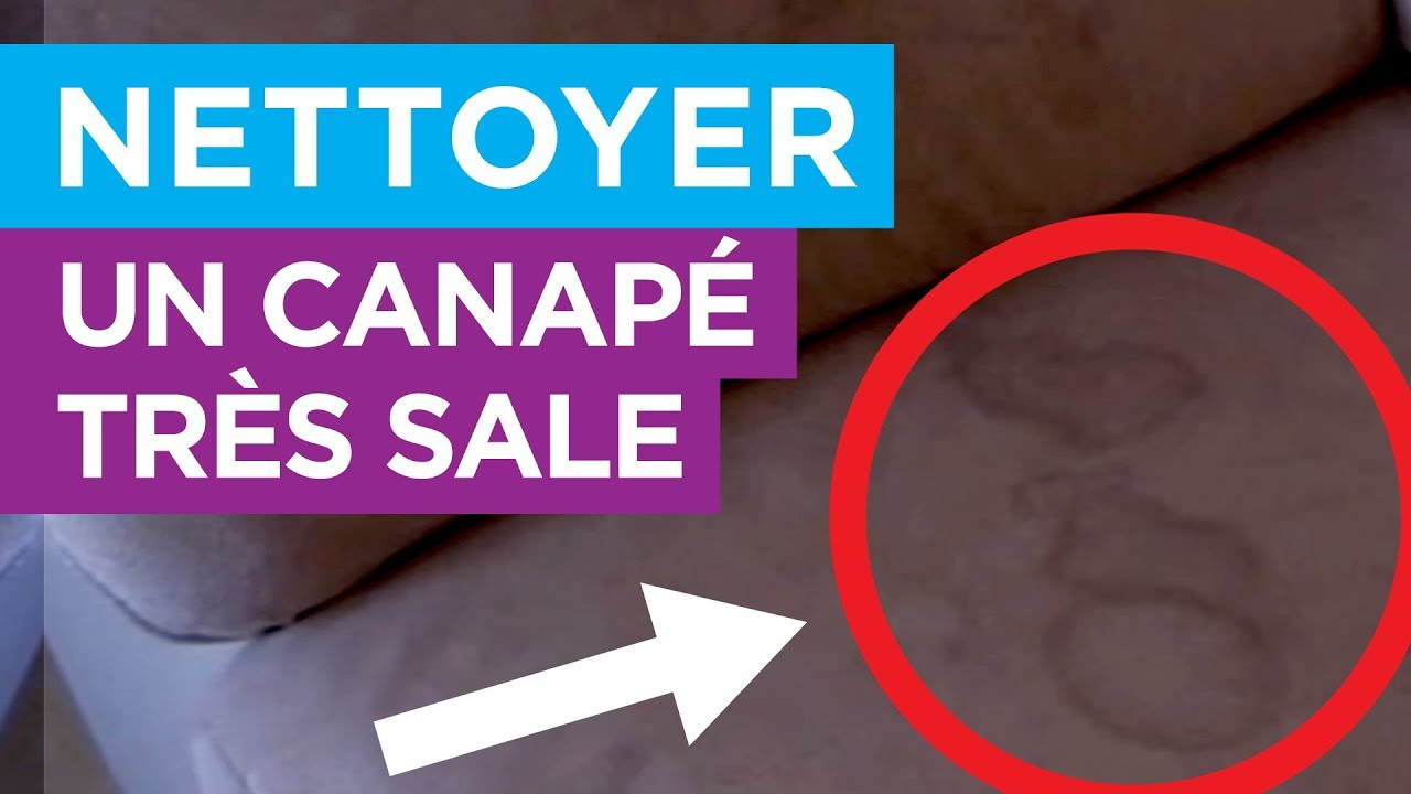 😮 Comment Nettoyer Un Canapé Très Sale ? [Traitement Nanoprotection] 😮 tout Anti Tache Pour Canape