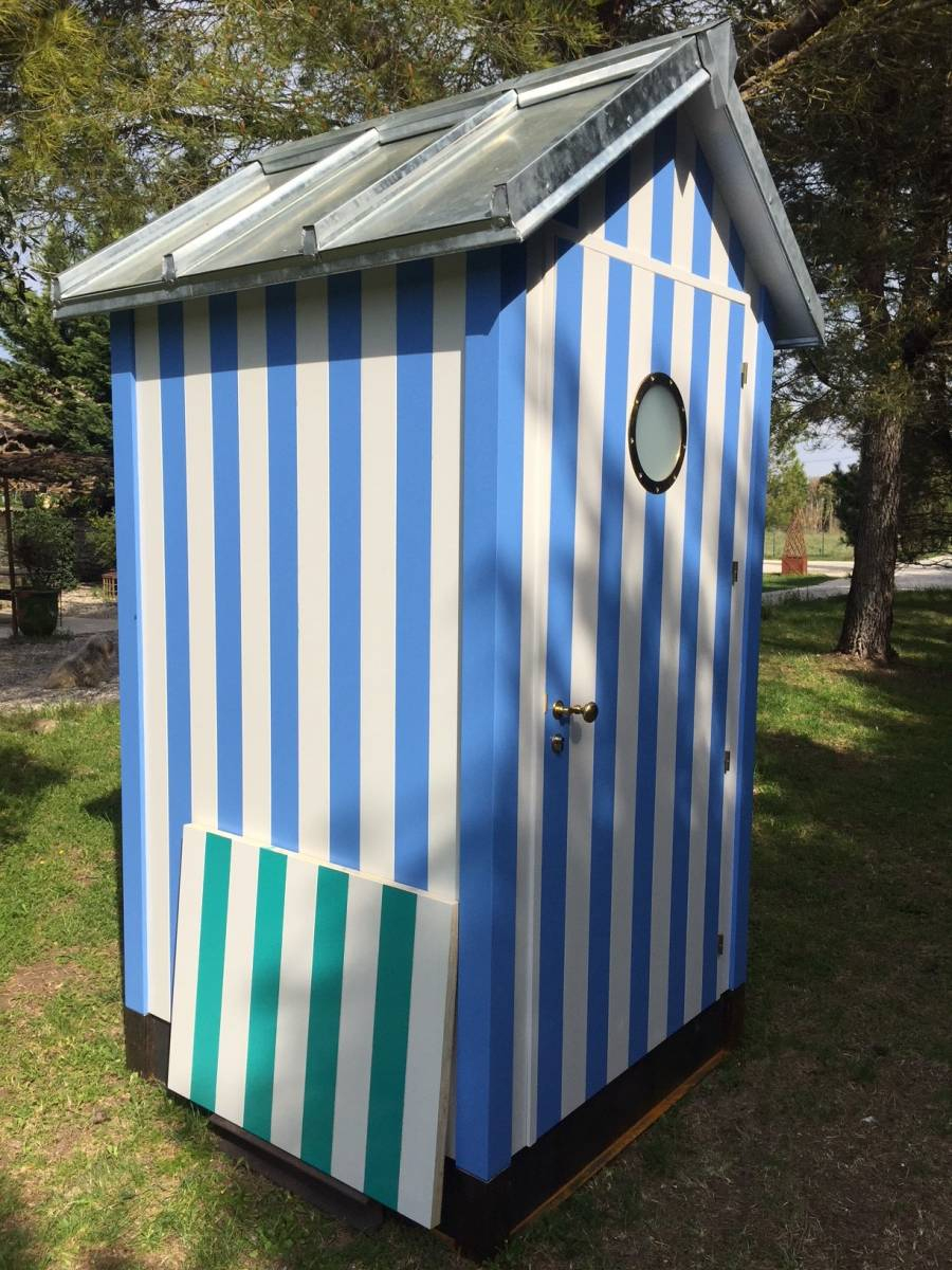 Fabrication Française De Cabine De Plage En Bois En Kit Haut ... avec Fabricant Cabine De Plage