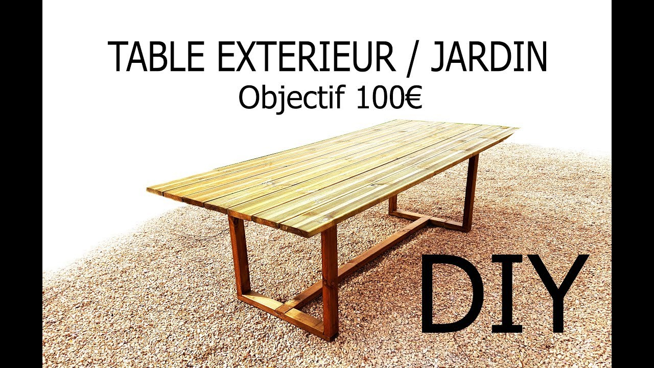 Fabriquer Une Table D’Extérieur/jardin Pour - De 100€ destiné Fabriquer Table Jardin