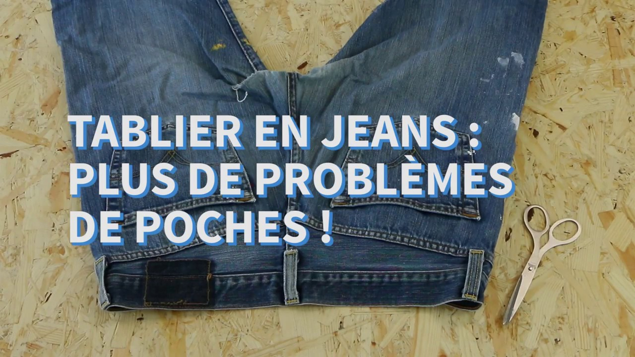 Fabriquez Un Tablier De Bricolage Avec Un Vieux Jeans ! [Manomano] intérieur Fabriquer Un Tablier De Jardinage