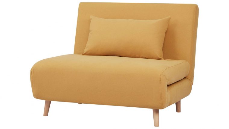 Fauteuil Convertible Niels Coloris Jaune | Fauteuil ... encequiconcerne Conforama Fauteuil Lit
