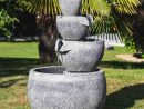 Fontaine De Jardin Bassin Rond 1.10M 4 Coupes Noire Grise encequiconcerne Fontaine Jardin Zen