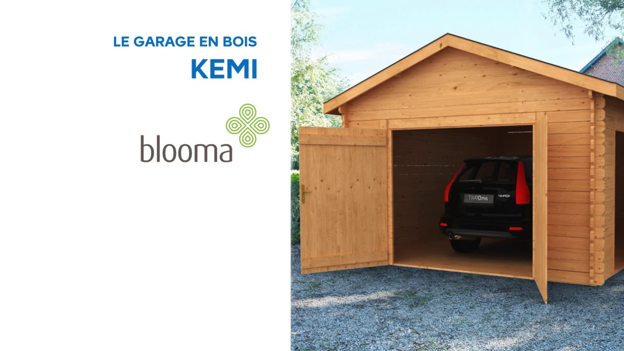 Garage En Bois Kemi Blooma (631567) Castorama encequiconcerne Abri De Jardin 20M2 Castorama