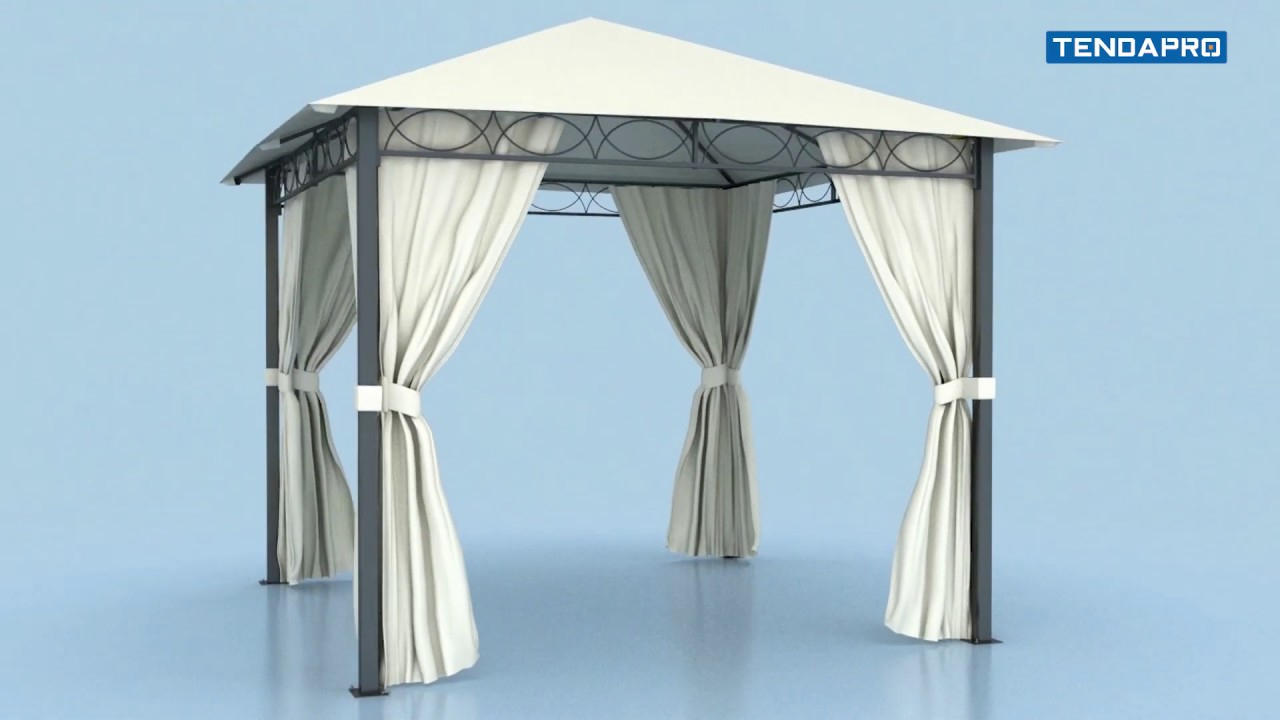 Gazebo Da Giardino – Montaggio 3X3M Paradise Premium pour Gazebo Alluminio Naterial&quot; Agora&quot;