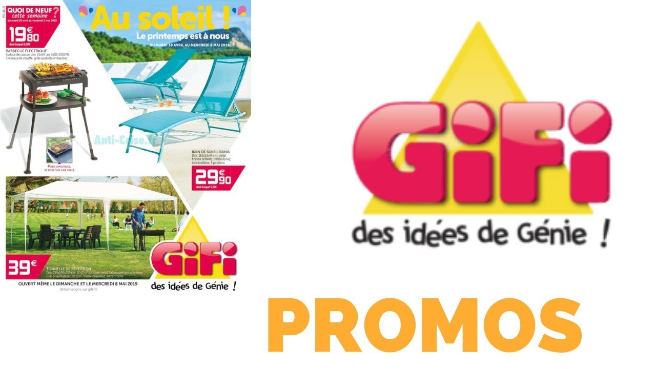 Gifi Promos Catalogue Du 30 Avril Au 8 Mai 2019 Nouveautés Maison Déco  Jardin Vaisselle dedans Gifi Bain De Soleil Bahia