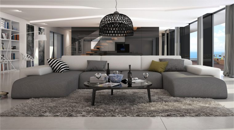 Grand Canapé D'angle Design Bapa Large, 1 689,00 € pour Grand Canapé Panoramique Grand Canapé D'angle Design Bapa Large, 1 689,00 € pour Grand Canapé Panoramique